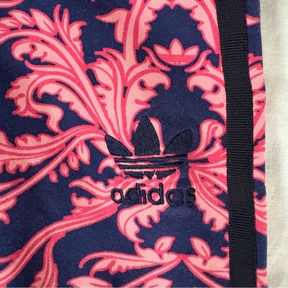 Adidas LARGE Baroque Ornament Leggings Pink Blue Tights - Picture 5 of 8